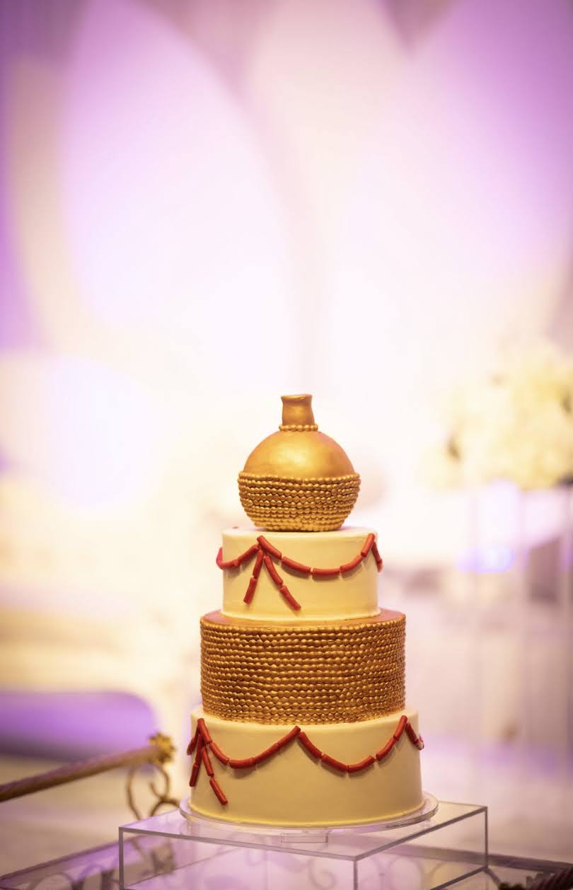 Bride-and-Groom-Wedding Cake Nigerian Wedding Tradition