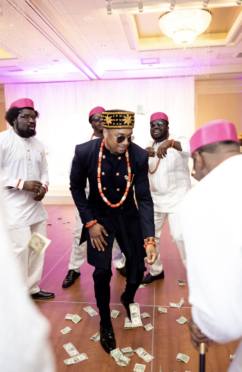 Groom Dancing With His Groomsmen Igbo Wedding Tradition