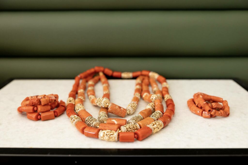 The Traditional Igbo Accessories of the Bride Coral Beads 3
