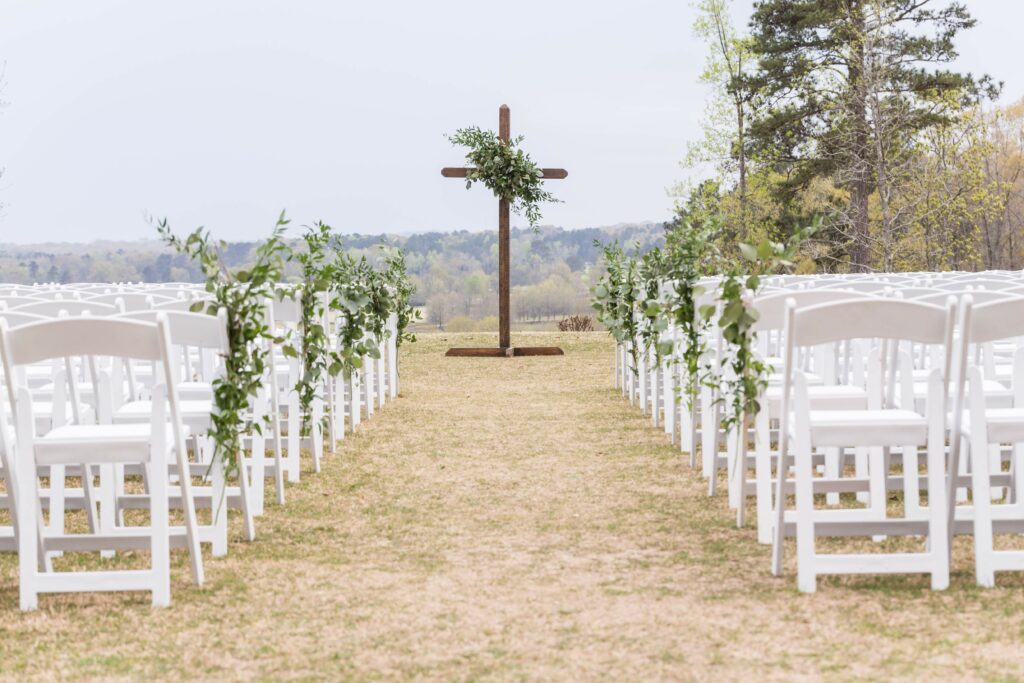 Wooden Cross Wedding Ceremony Decoration