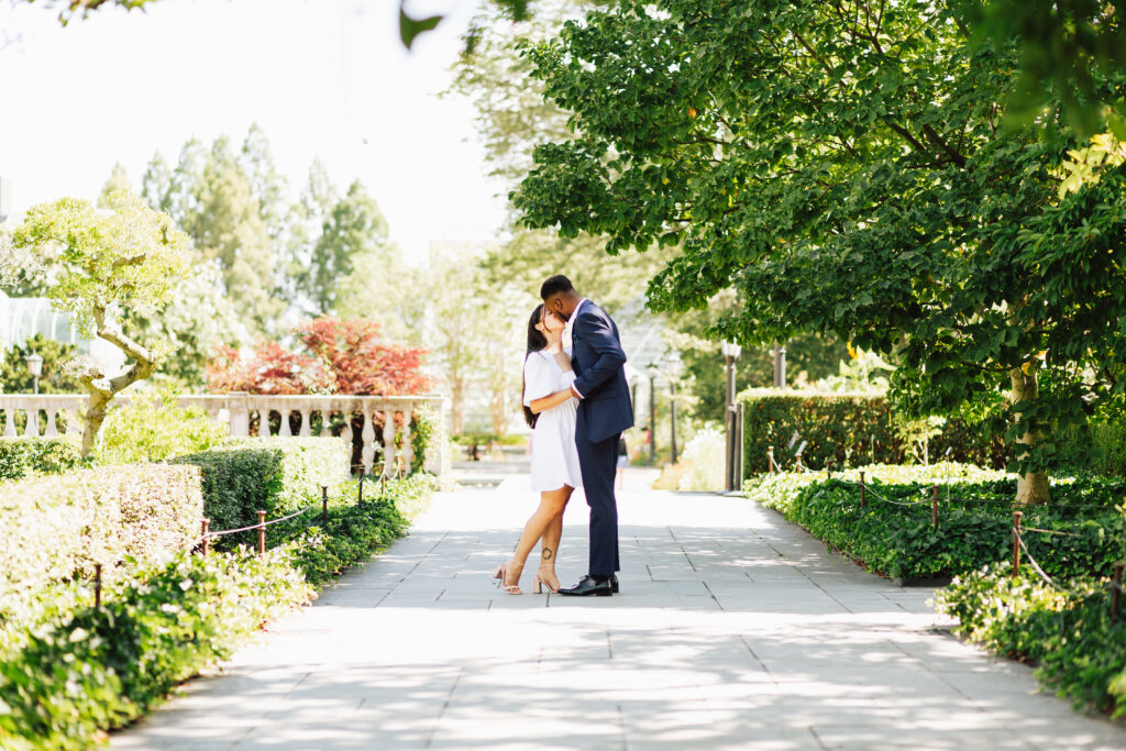 Beautiful Garden Engagement Shoot