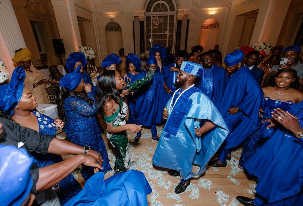 Bride Groom Enjoy Dancing With Wedding Guests