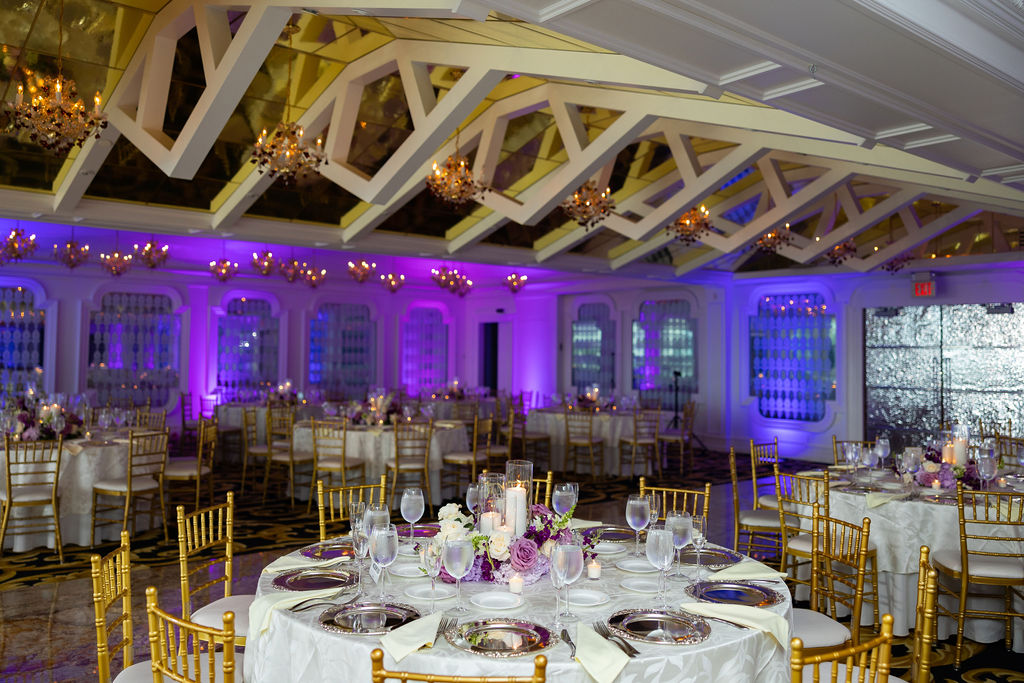 Golden Theme Wedding Reception Decor