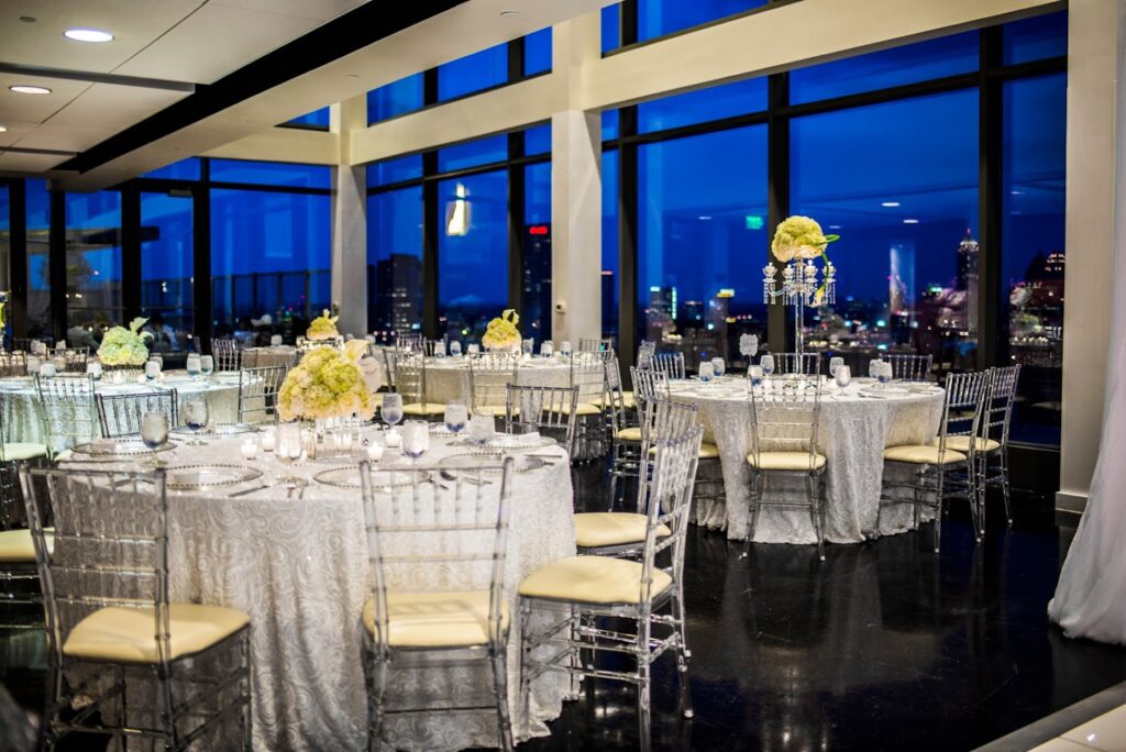 Simple Wedding Venue Overlooking Cityscape