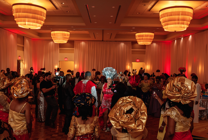 Wedding Reception Party Bride Groom Guests