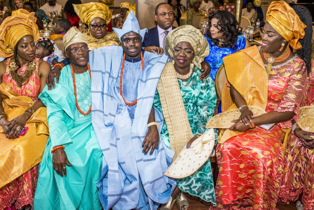 Groom Enjoying Wedding Reception With Parents