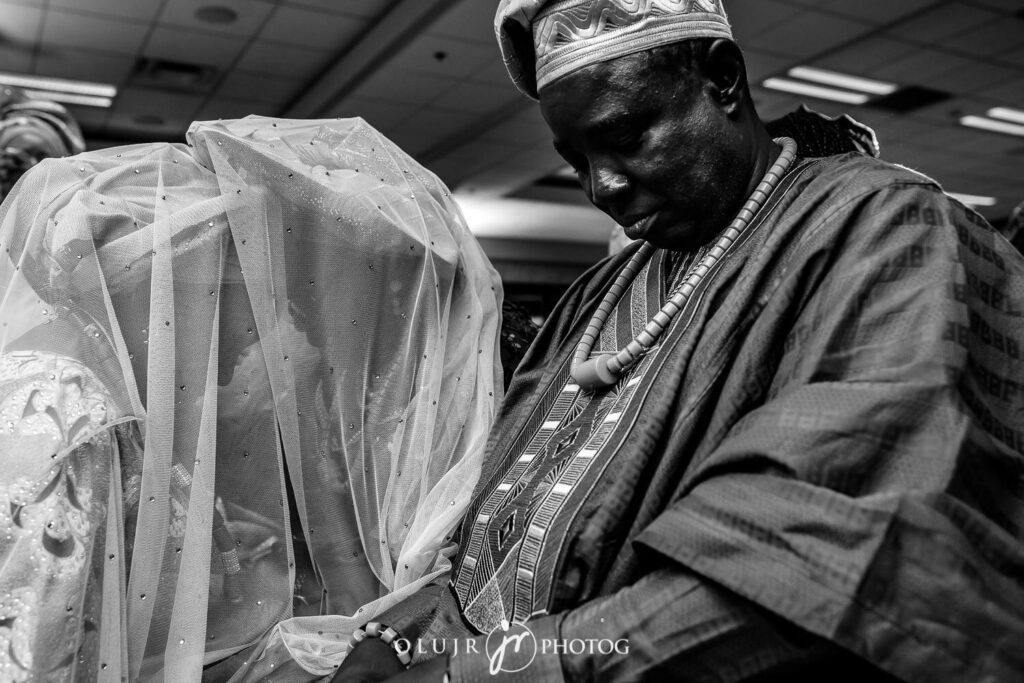 Bride with Father Nigerian Wedding Tradition