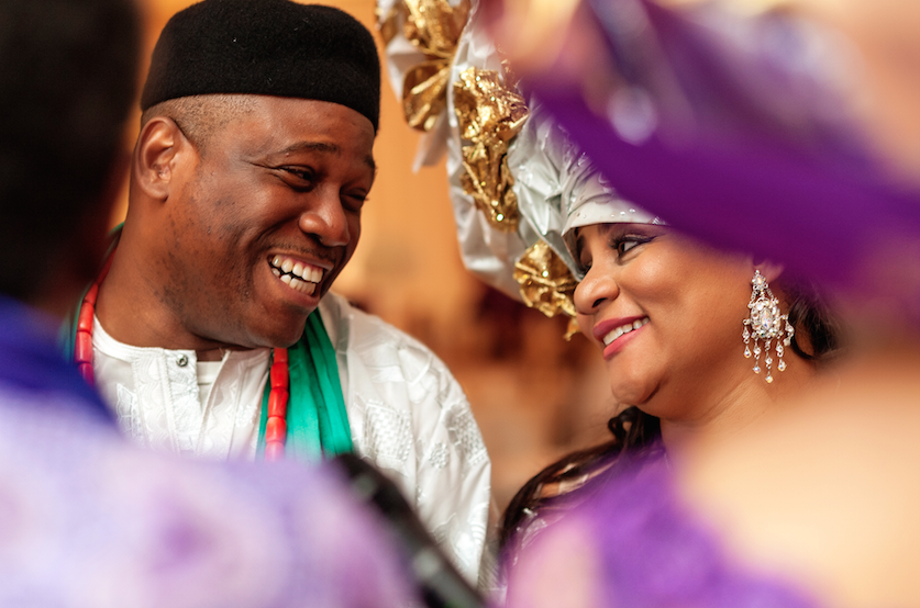 relaxing pace nigerian american tradional wedding one day