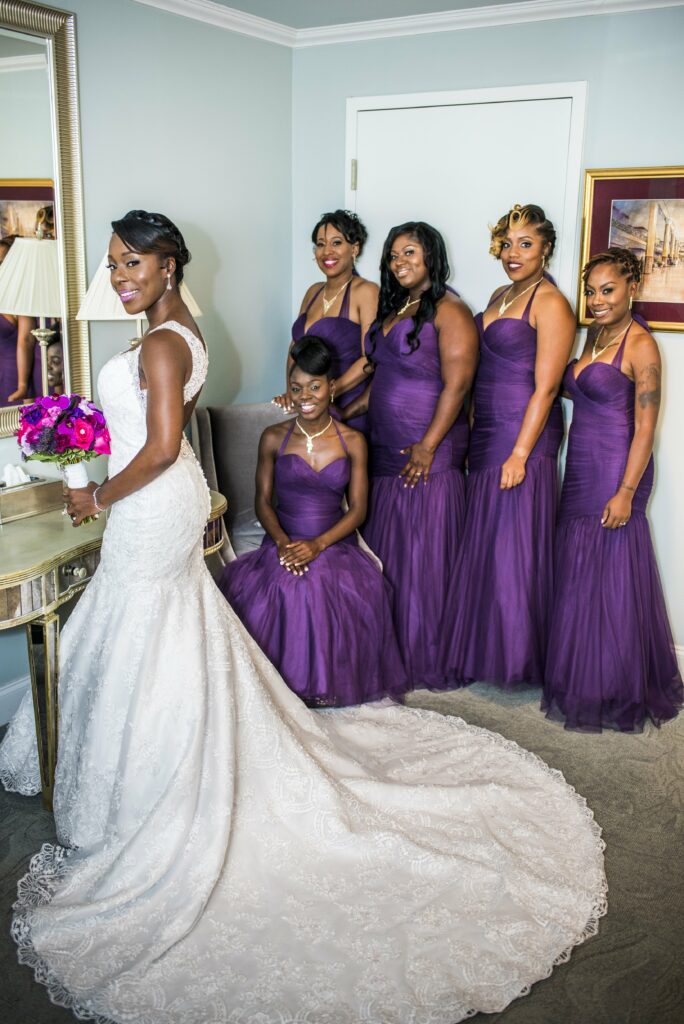 Bride Full Wedding Gown Bridesmaids Full Planning Design Complete