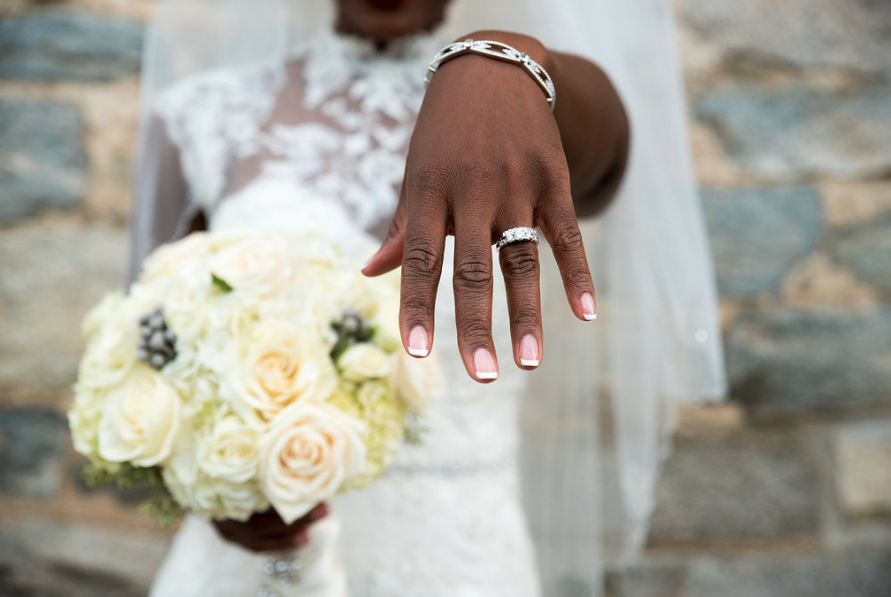 Bride Ring Dress Bouquet Full Set Style Wedding Day