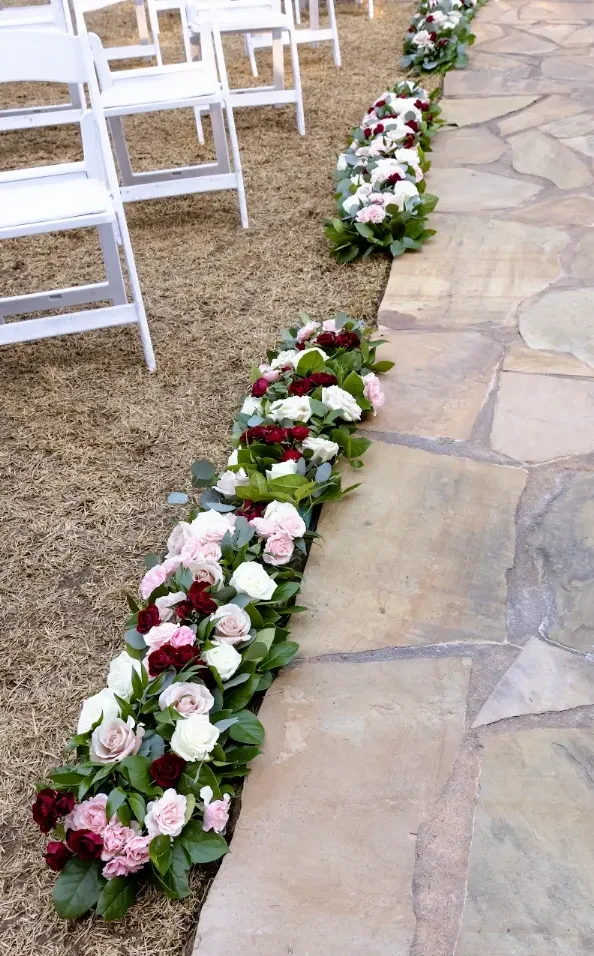 venue 92 garden style wedding setup