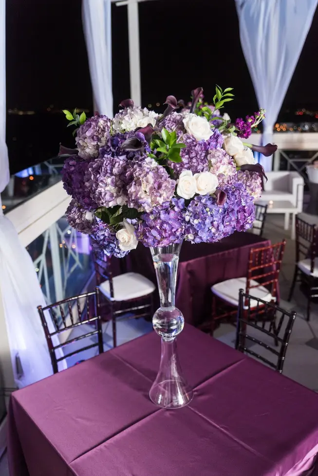 peachtree club reception table decor